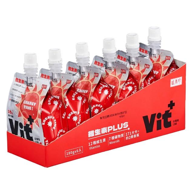 【盛香珍】Energy Time機能飲180gX4盒組(6包/盒-口味任選) 口栓袋 果凍飲 果凍包 即食果凍 隨身果凍