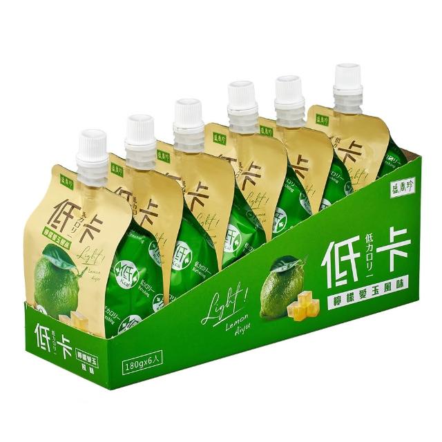 【盛香珍】Energy Time機能飲/零卡蒟蒻/低卡蒟蒻-180gX6包入(口味任選) 果凍飲 果凍包 隨身果凍 低卡果凍