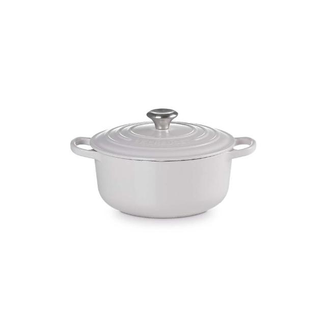 【Le Creuset】典藏琺瑯鑄鐵鍋圓鍋 20 cm(柔粉紫)