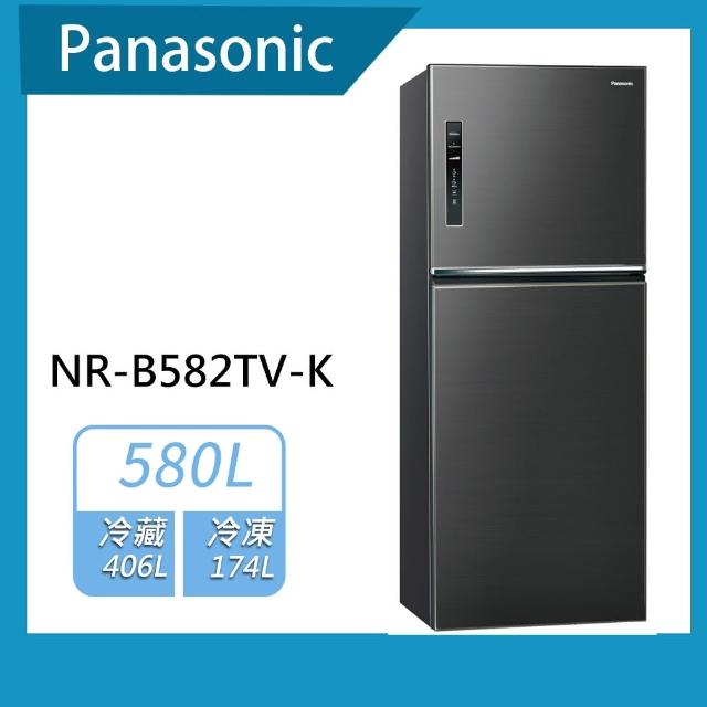 【Panasonic 國際牌】580L 無邊框鋼板系列雙門變頻冰箱(NR-B582TV)