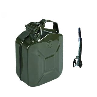 【Chill Outdoor】大容量 5L鐵製油桶+倒油管(油桶 汽車油桶 備用油桶 加油桶 柴油桶)