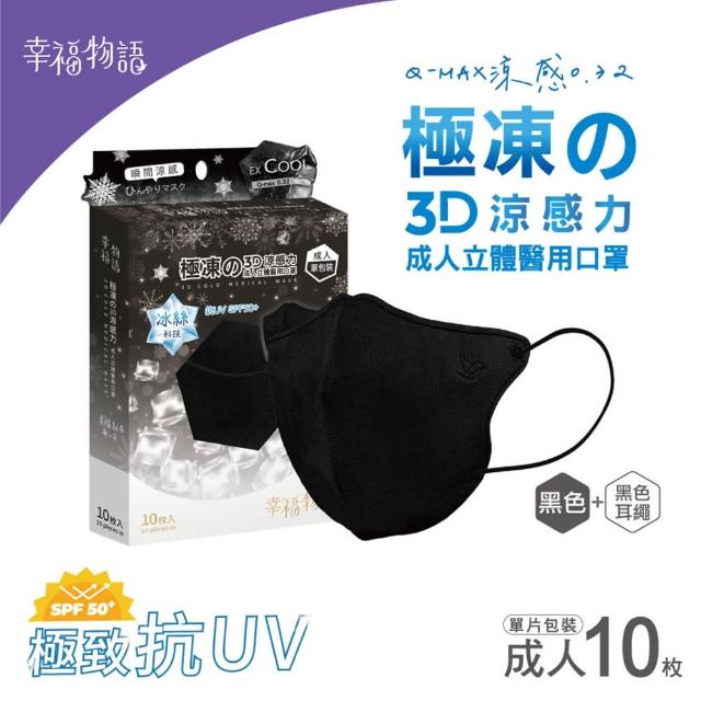 【Injoyyi 幸福物語】極凍3D立體醫療口罩3盒組(10片/盒 瞬間涼感！成人、XL雙尺寸)
