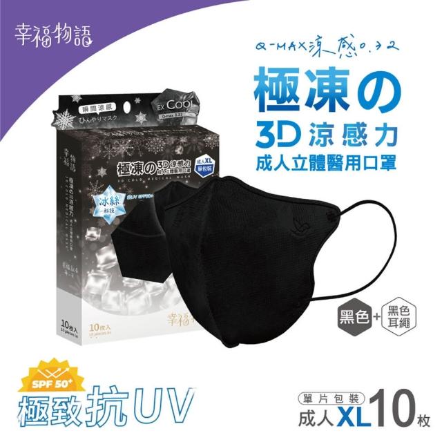 【Injoyyi 幸福物語】極凍3D立體醫療口罩3盒組(10片/盒 瞬間涼感！成人、XL雙尺寸)