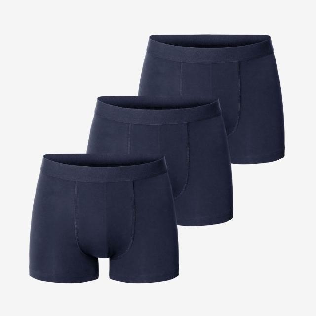 【Bread & Boxers】三件組｜有機棉男用四角內褲 多款任選 男內褲 內褲 素色 禮盒 送禮 聖誕節
