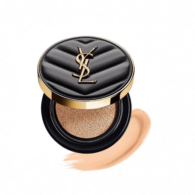 【YSL】官方直營 恆久完美霧光氣墊粉餅雙入組(皮革氣墊12gx2)