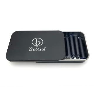 【Betrue】鋼筆專用卡水/墨水10入-滑蓋式鐵盒裝(鋼筆卡水/墨水/鋼筆/黑色墨水)