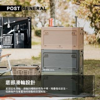 【POST GENERAL】軍風折疊側開收納箱(裝備箱 置物箱 折疊箱 儲物箱 工具箱 戶外 露營 逐露天下)