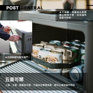 【POST GENERAL】軍風折疊側開收納箱(裝備箱 置物箱 折疊箱 儲物箱 工具箱 戶外 露營 逐露天下)