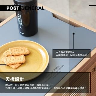 【POST GENERAL】軍風折疊側開收納箱(裝備箱 置物箱 折疊箱 儲物箱 工具箱 戶外 露營 逐露天下)