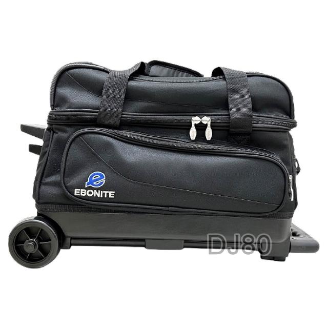 【DJ80 嚴選】美國Ebonite Transport II SERIES TWO BALL拉桿式高級保齡雙球袋(7色任選 代理商公司貨)