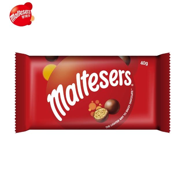 【maltesers 麥提莎】麥芽脆心牛奶巧克力 40g*12入(零食/點心)