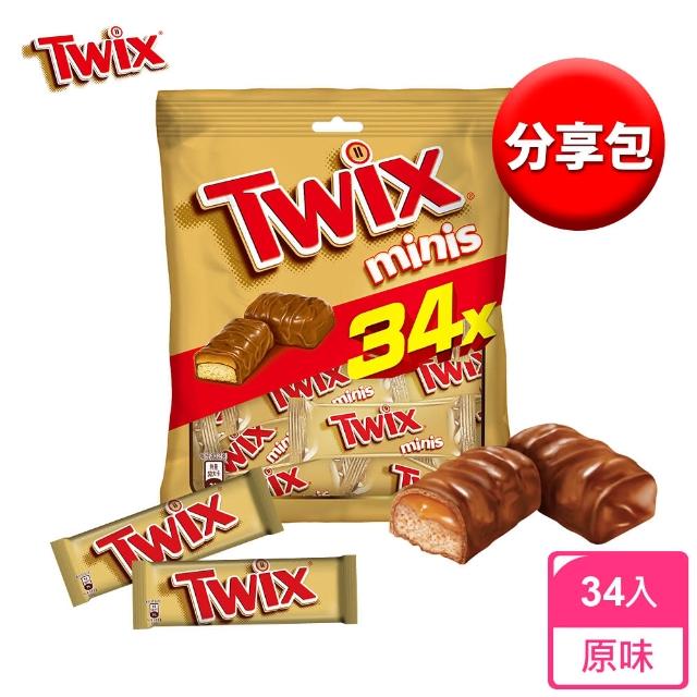【Twix 特趣】迷你焦糖夾心巧克力 樂享包 340g(零食/點心)