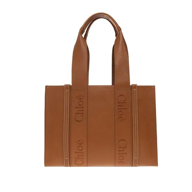 【Chloe’ 蔻依】Woody tote bag 新款皮革中號托特包(任選)