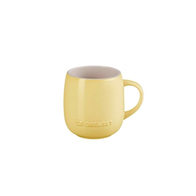 【Le Creuset】瓷器蛋蛋馬克杯380ml(含羞草黃/肉豆蔻 2色選1)