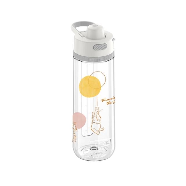 【THERMOS 膳魔師】獨家專售_小熊維尼甜甜圈篇彈蓋輕水瓶710ml+不鏽鋼真空杯350ml(TP4329WP+JDG-350WP)