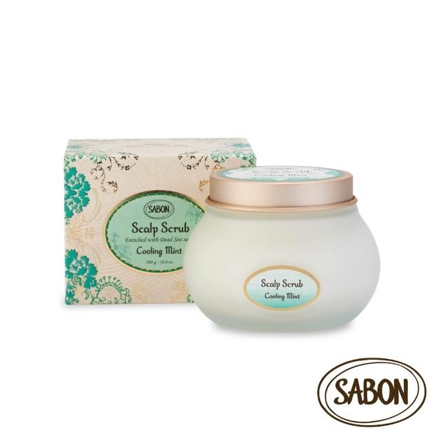 【SABON】官方直營 淨化髮肌組(死海鹽頭皮磨砂膏300g+沁檸薄荷溫和淨化洗髮乳200ml)