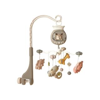 11783450 OL 【JoyNa】嬰兒床鈴 可愛動物音樂旋轉床鈴(安撫玩具/嬰兒玩具/床夾/音樂鈴嬰兒手搖鈴/音樂吊鈴)