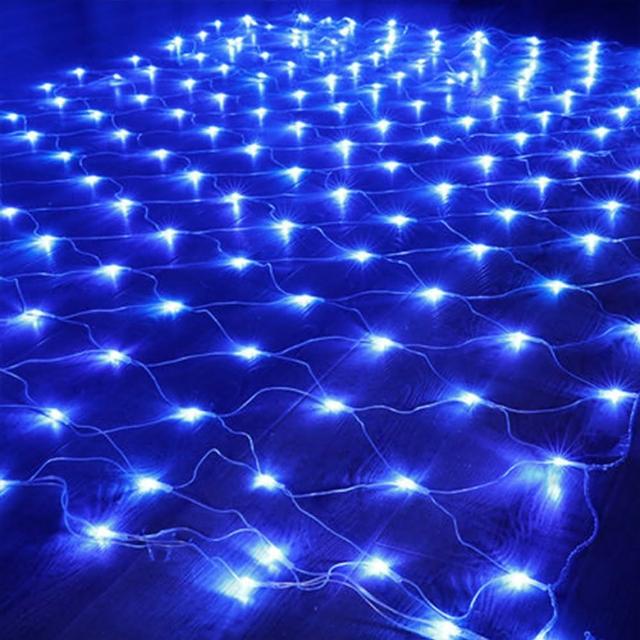 【PKS】戶外防水滿天星LED漁網燈串組 2*3米 200燈(裝飾燈 節慶 聖誕節 氛圍燈)