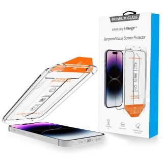 【i-mage】iPhone17/16/15/14/13/12/Air/Pro/Plus/Pro Max 除塵艙秒貼零失誤 滿版2.5D 玻璃保護貼(防指紋)