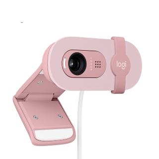 【Logitech 羅技】BRIO 100網路攝影機 視訊鏡頭 視訊攝影機(玫瑰粉)