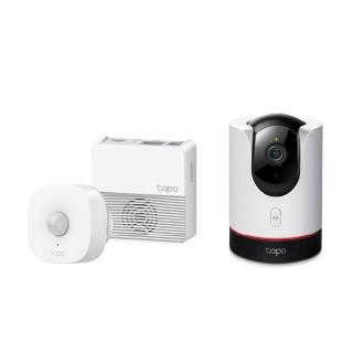 無死角看護組【TP-Link】Tapo C225+T100+H200 2K 400萬AI無線網路攝影機/行動感應器/無線網關