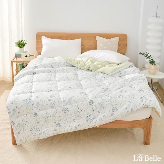 【Great Living 格蕾寢飾】La Belle 韓式雙色暖膚絨石墨烯可水洗雙人冬被(180x210cm韓國被/棉被/發熱被)