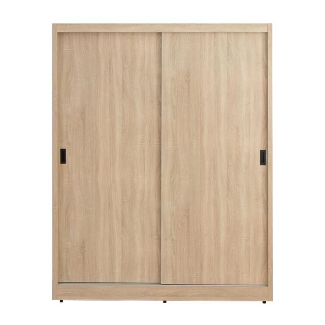 【IDEA】森特4X7尺木質滑門置物抽屜衣櫃/衣櫥/收納櫃(MIT台灣製造)