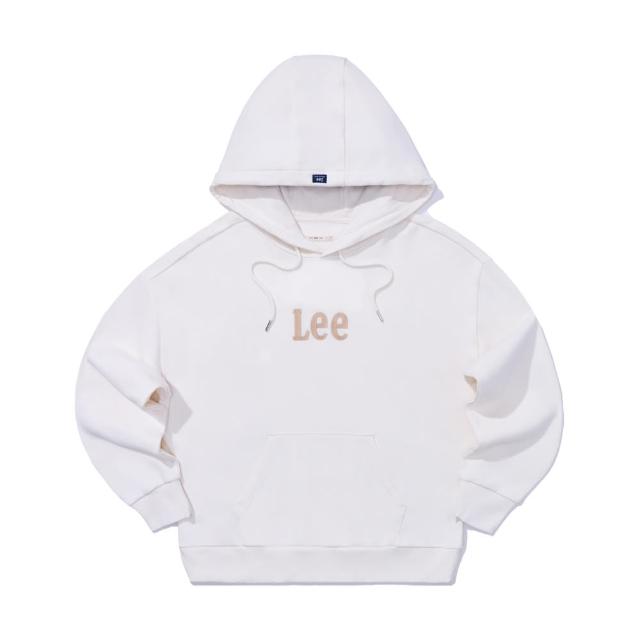 【Lee】女裝 長袖帽T / 胸前刺繡 LOGO 共2色 Oversized版型(LB330037K11 / LB330037K15)