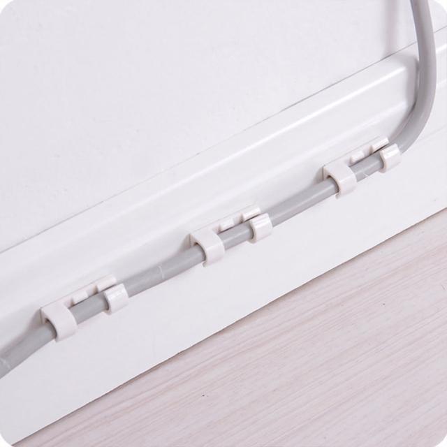【E.dot】120入組 無痕線材固定器理線器