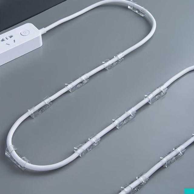 【E.dot】120入組 無痕線材固定器理線器