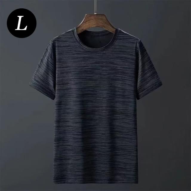 【D.studio】韓版冰絲薄款寬鬆速乾運動上衣(男裝 短袖上衣 短袖t恤 顯瘦上衣 衣服 T515)