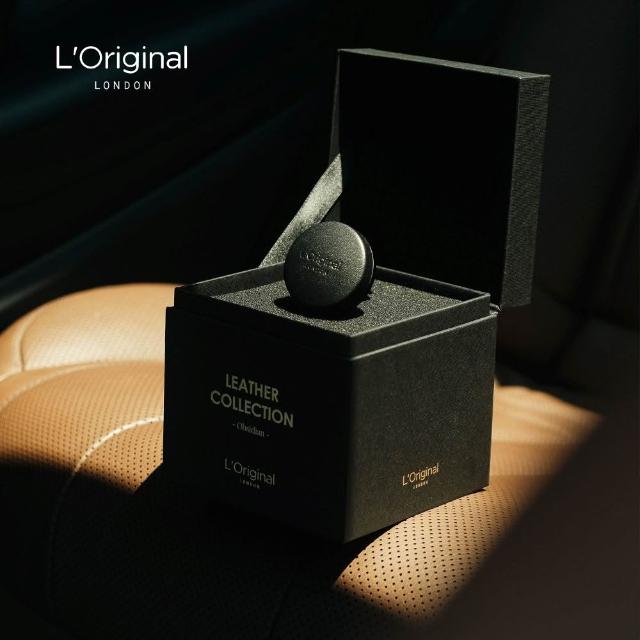 【L‘Original London 洛瑞歐】官方-皇家小羊皮車用香氛禮盒-夜黑武士、柔霧粉(汽車出風口擴香 父親節禮盒)