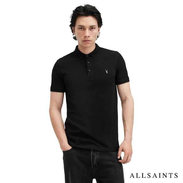 【ALLSAINTS】REFORM公羊頭骨純棉短袖POLO衫 -多色任選(修身版型)