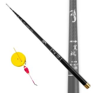【RONIN 獵漁人】新手釣蝦配到好 黑魂 5/6/7+ 小三標仕掛 套組(釣蝦必備 整套配好即可釣 公蝦 母蝦)