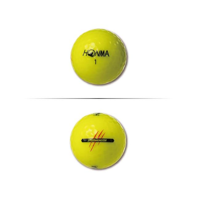 【HONMA 本間高爾夫】GOLF BALL D1 SPEEDMONSTER 三層球 高爾夫球 BT2302黃色 /新款BT2504白色