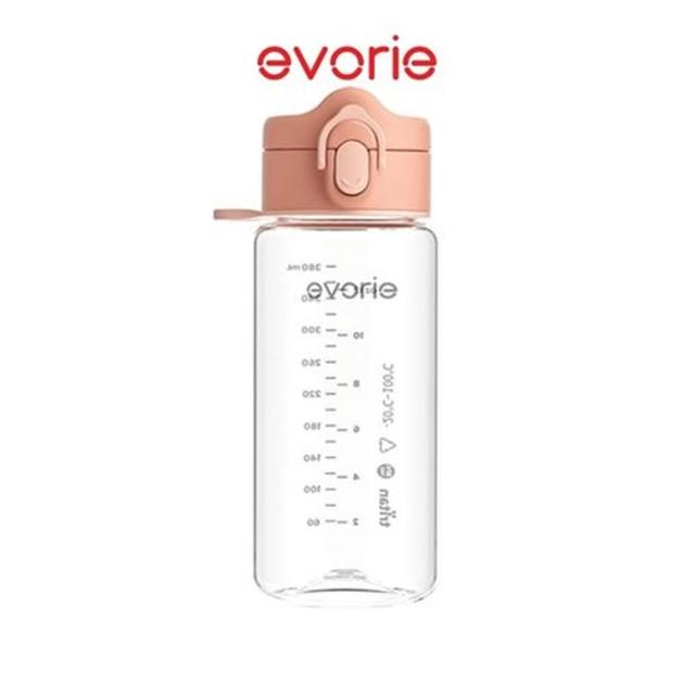 【Evorie】Tritan兒童水杯380ml 直飲 / 吸管杯(幼兒水杯 兒童水壺 幼稚園水壺)