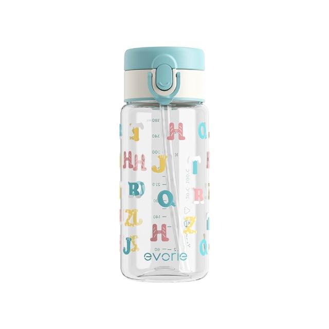 【Evorie】Tritan兒童水杯380ml 直飲 / 吸管杯(幼兒水杯 兒童水壺 幼稚園水壺)