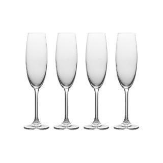 【MIKASA】美國 水晶玻璃香檳杯4入 晶透236ml / 調酒杯 雞尾酒杯