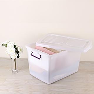 【HOUSE 好室喵】滑輪整理箱L 90L(買一送一 掀蓋式 D800 收納)