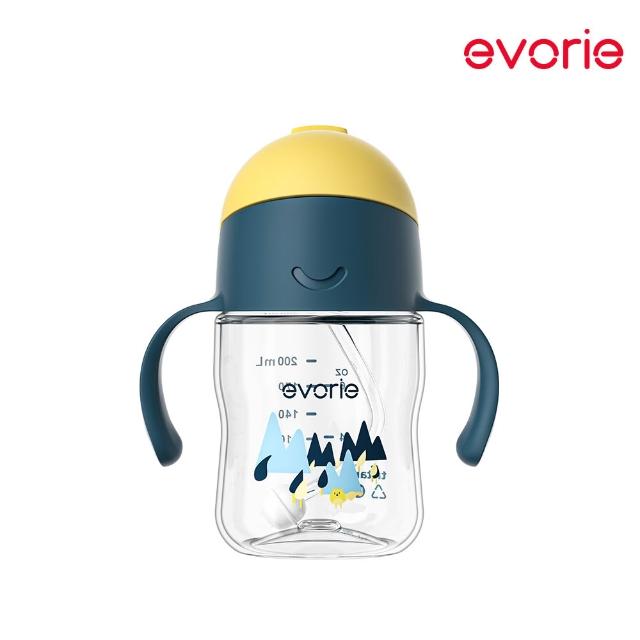 【Evorie】Tritan 200mL 學習吸管水杯2入組