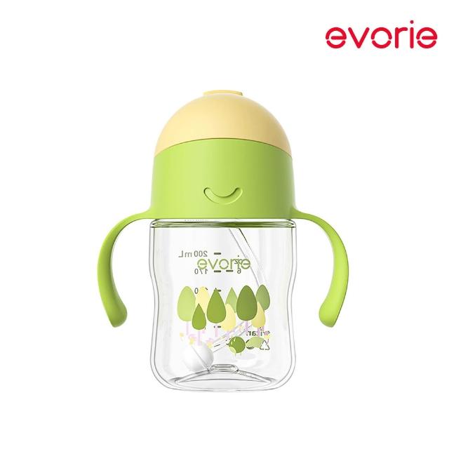 【Evorie】Tritan 200mL 學習吸管水杯2入組