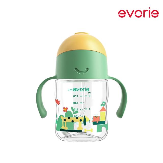 【Evorie】Tritan 200mL 學習吸管水杯2入組