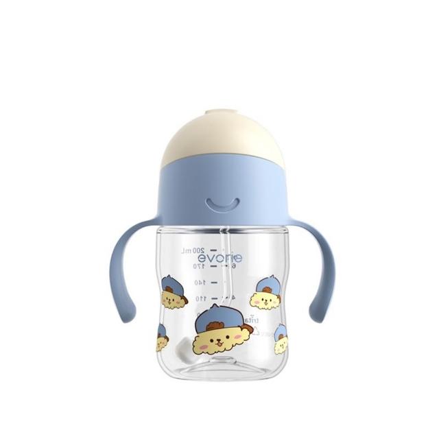 【Evorie】Tritan 200mL 學習吸管水杯2入組