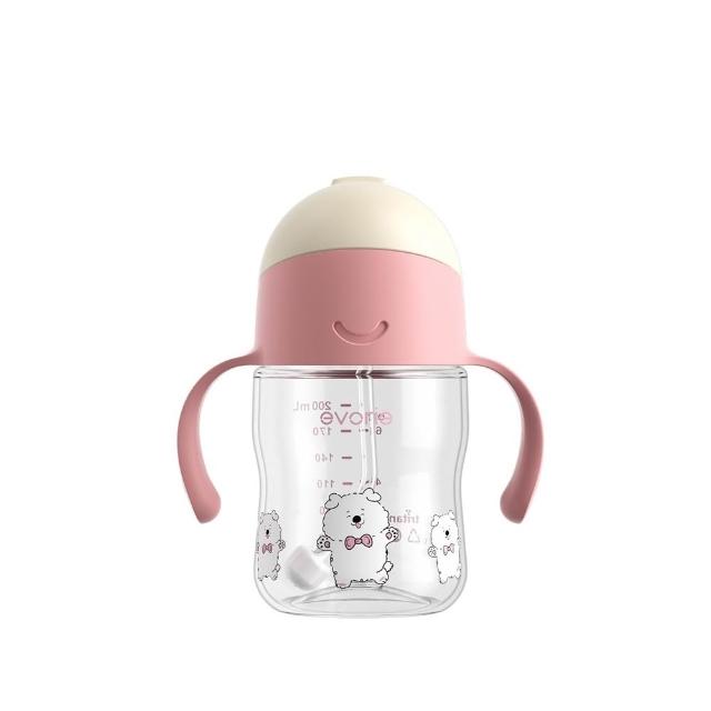 【Evorie】Tritan 200mL 學習吸管水杯2入組