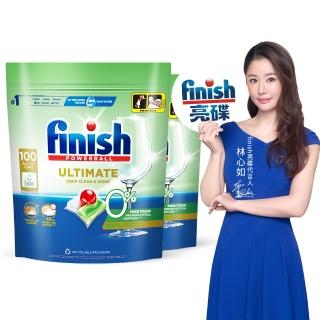 【finish 亮碟】零添加洗碗凝珠100顆 2入組(洗碗膠囊/奶瓶清潔/洗碗機專用洗劑)