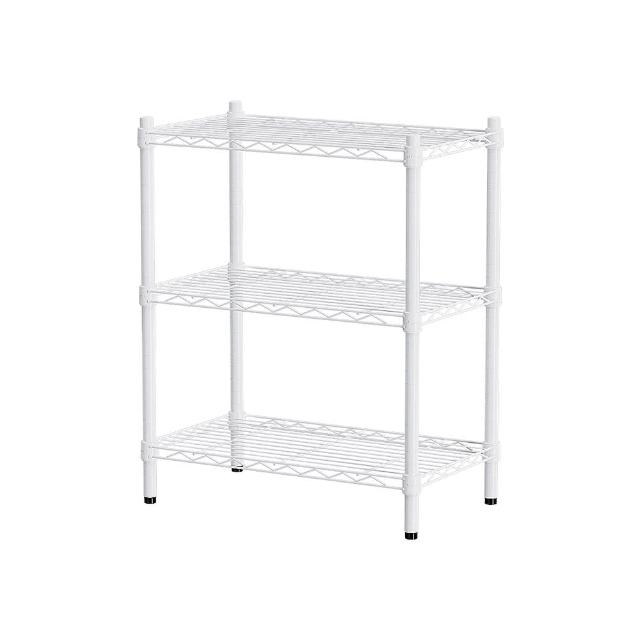 【dayneeds 日需百備】輕型 60x35x75公分 三層波浪架 三色可選(鐵力士架/收納層架/鞋架/展示架)