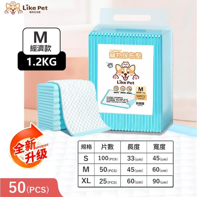 【LIKE PET】『10入組』寵物吸水尿布墊 1.2KG(一次性尿墊 狗尿片 免洗尿墊)