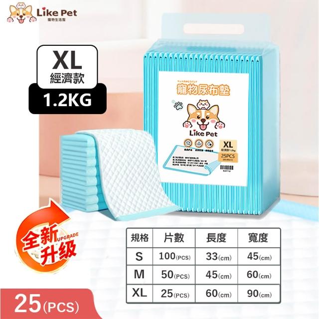 【LIKE PET】『10入組』寵物吸水尿布墊 1.2KG(一次性尿墊 狗尿片 免洗尿墊)