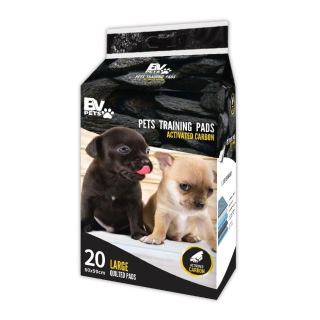 【美國BV Pets】強力吸水除臭 竹炭寵物尿布墊-4包(寵物尿墊/尿布/尿片/犬貓適用)