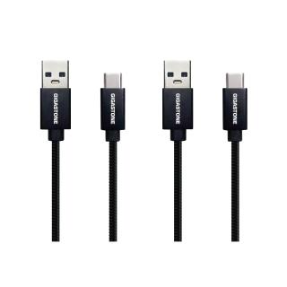 【GIGASTONE 立達】2入組鋁合金USB 3.2 Gen 1 Type-C 充電傳輸線GC-6800B(支援iPhone17/16/安卓手機充電)